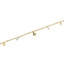 Laden Sie das Bild in den Galerie-Viewer, Fußkette "Byzantinisches Kreuz"