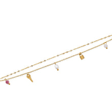 Laden Sie das Bild in den Galerie-Viewer, Fußkette "Schlüssel und Schloss"