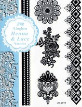 Laden Sie das Bild in den Galerie-Viewer, Henna & Lace Tattoos (schwarz)