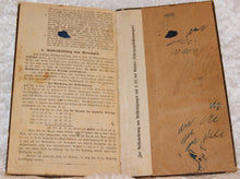 Laden Sie das Bild in den Galerie-Viewer, Bescheinigungsbuch Invaliditäts- und Altersversicherung erster Eintrag von 1894 in Lage