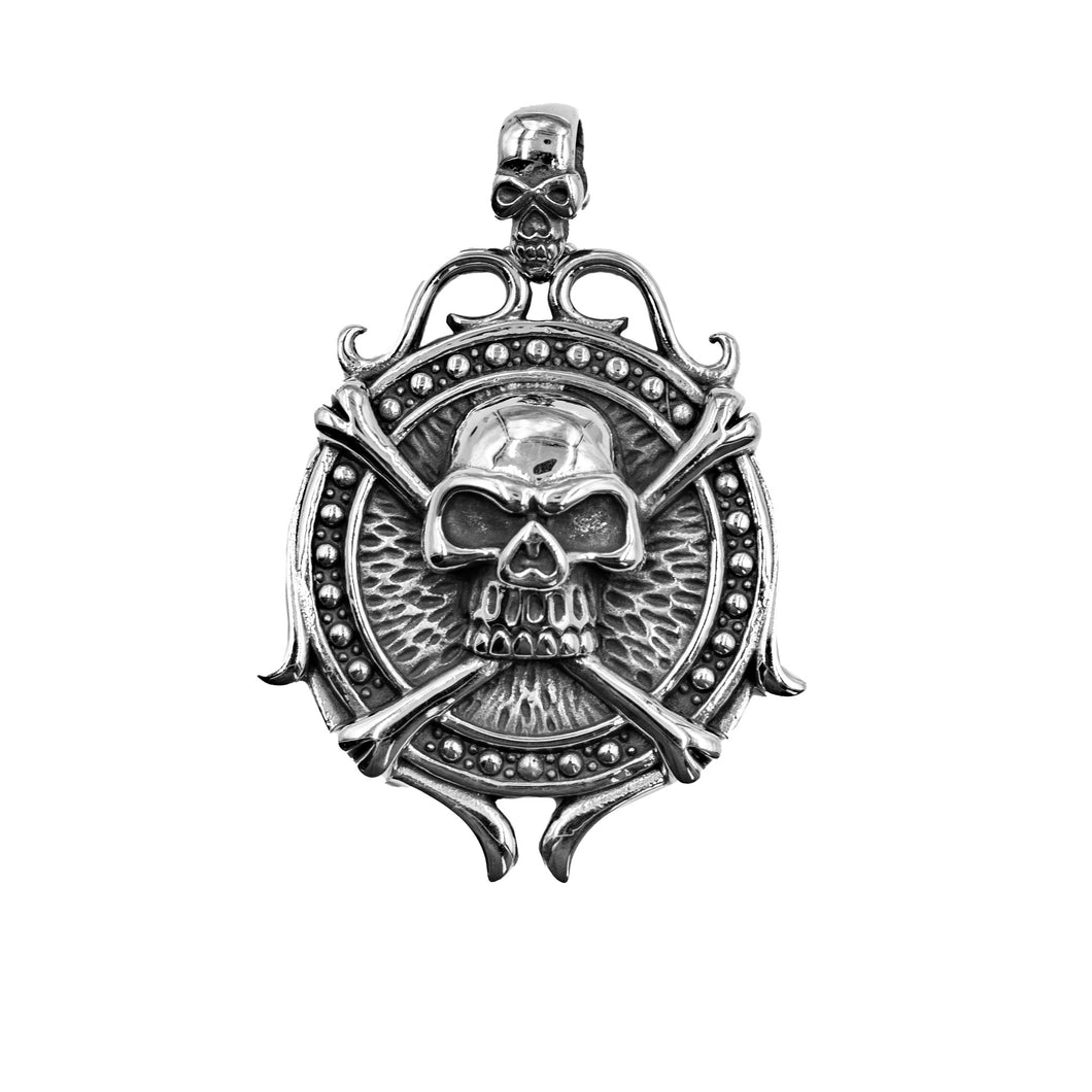 Totenkopf auf Teller