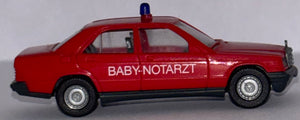 Herpa Mercedes 190 E Feuerwehr Baby Notarzt