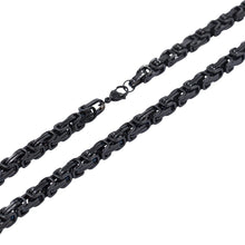 Laden Sie das Bild in den Galerie-Viewer, &quot;Black King&quot; Unsere Edelstahlkette in schwarz
