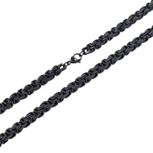 Laden Sie das Bild in den Galerie-Viewer, &quot;Black King&quot; Unsere Edelstahlkette in schwarz
