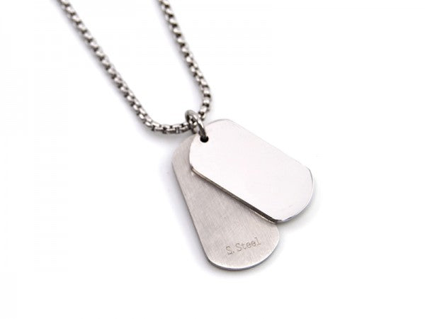 Die Edelstahlkette mit Dogtags