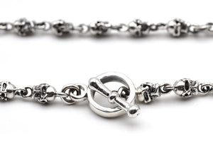 Eine Totenkopfkette aus Sterlingsilber